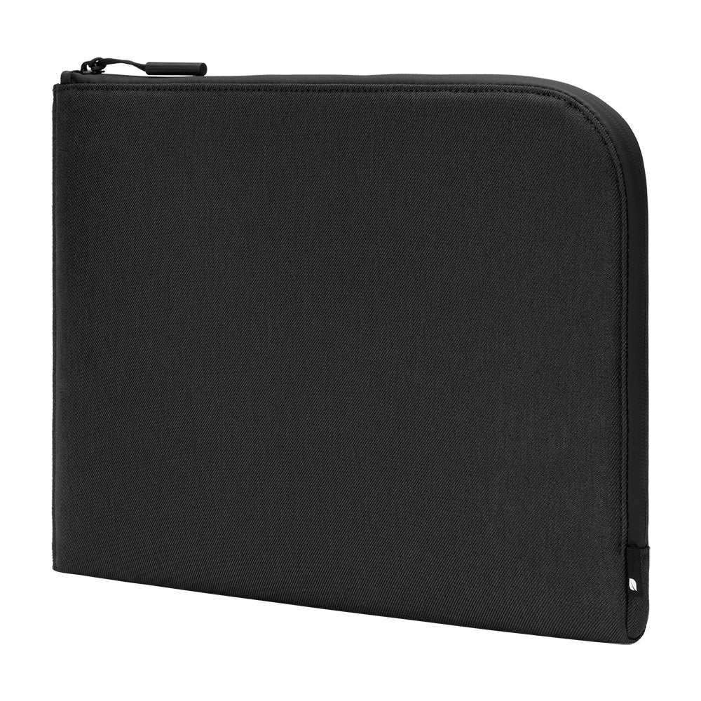 Black | Facet Sleeve with Recycled Twill for MacBook Pro (13-inch, 2020 - 2009), MacBook Air (13-inch, 2020 - 2009), MacBook (13-inch, 2010 - 2009) - Black