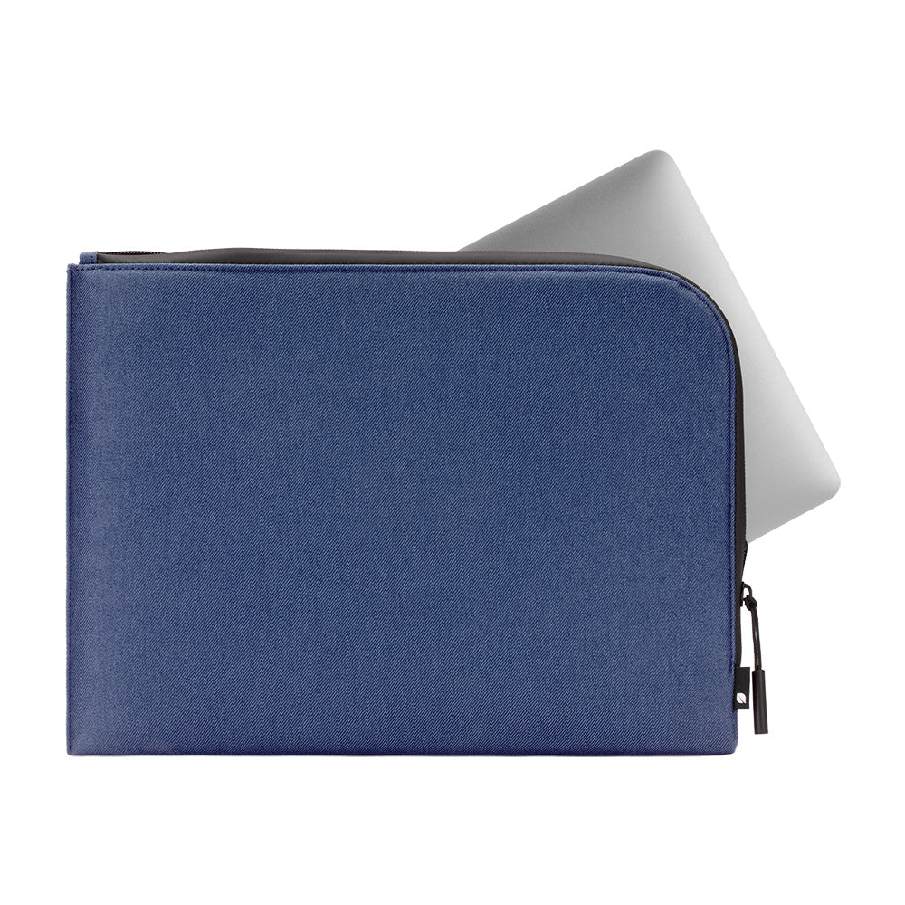 Navy | Facet Sleeve with Recycled Twill for MacBook Pro (13-inch, 2020 - 2009), MacBook Air (13-inch, 2020 - 2009), MacBook (13-inch, 2010 - 2009) - Navy