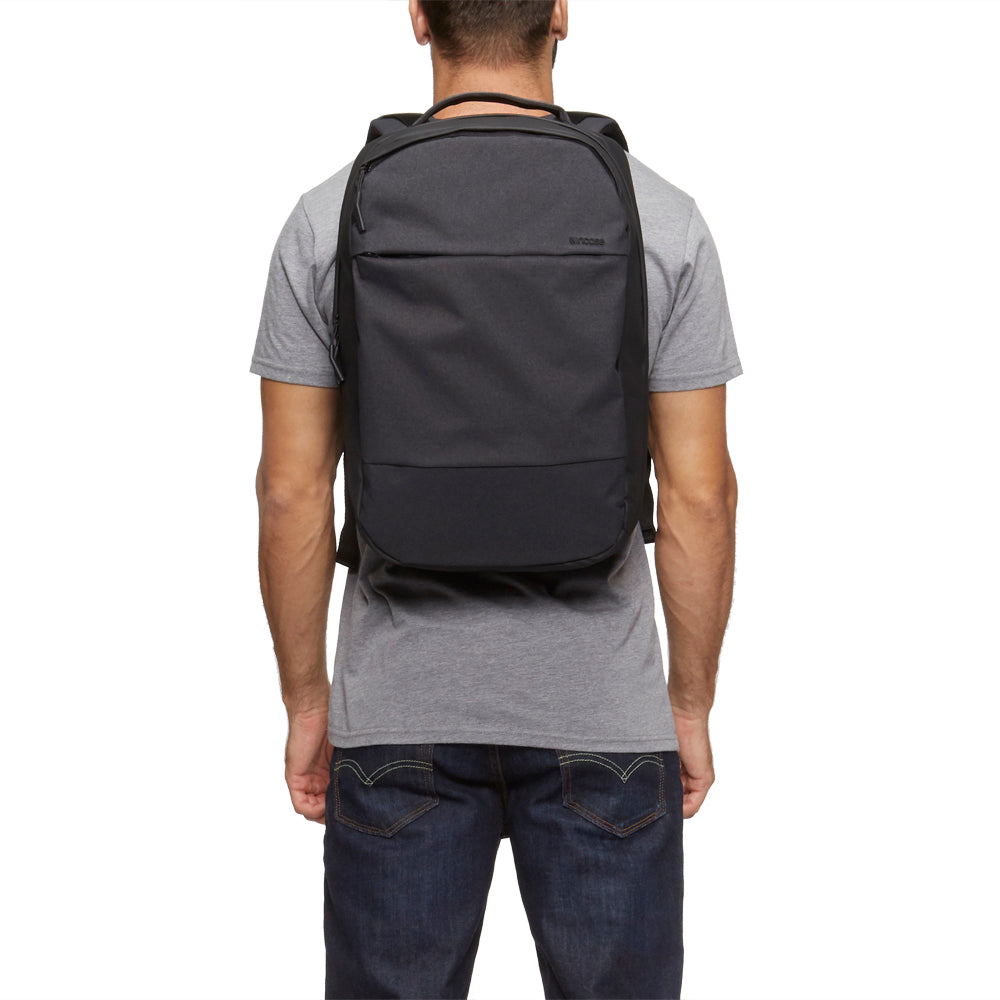 Heather Black | City Compact Backpack - Heather Black